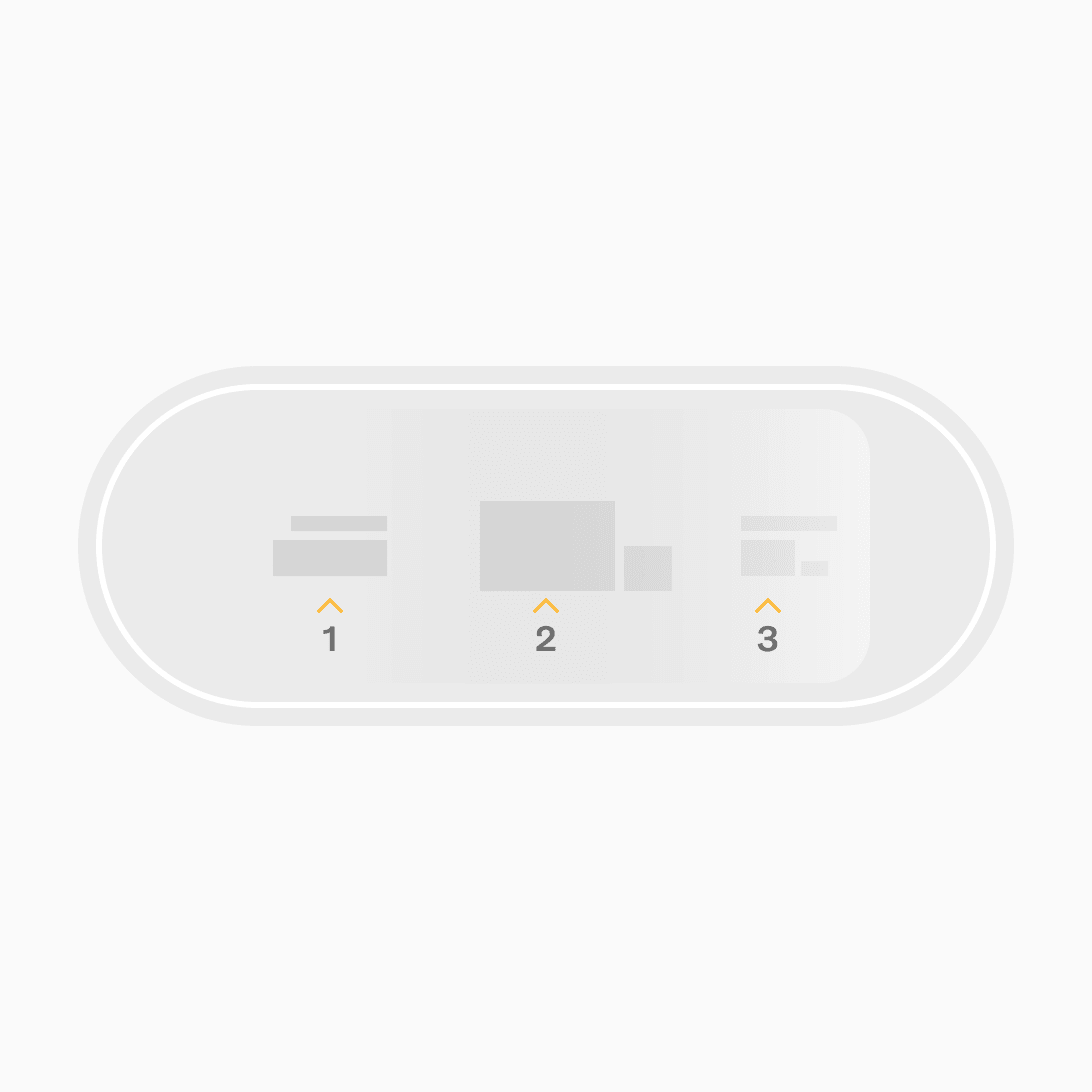 Numeric text styles may be used to present car statistics, such as range or vehicle speed. Low fidelity mockup.